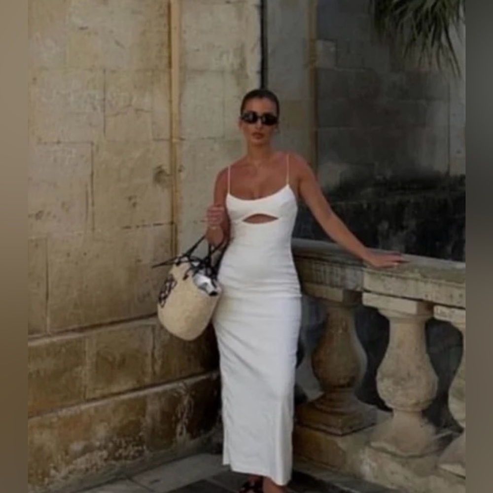 Zara Elegant Creamy White Dress
